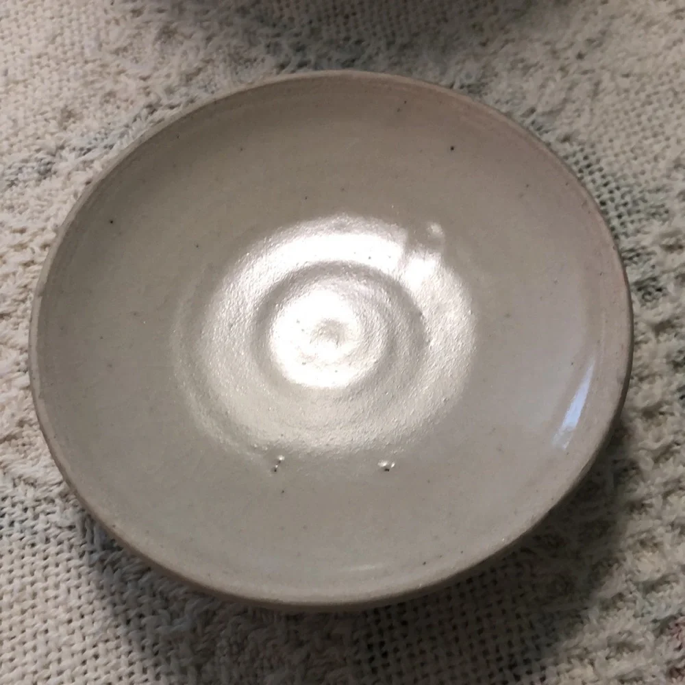 Vintage Hand Made and signed canister 7x4.5”
